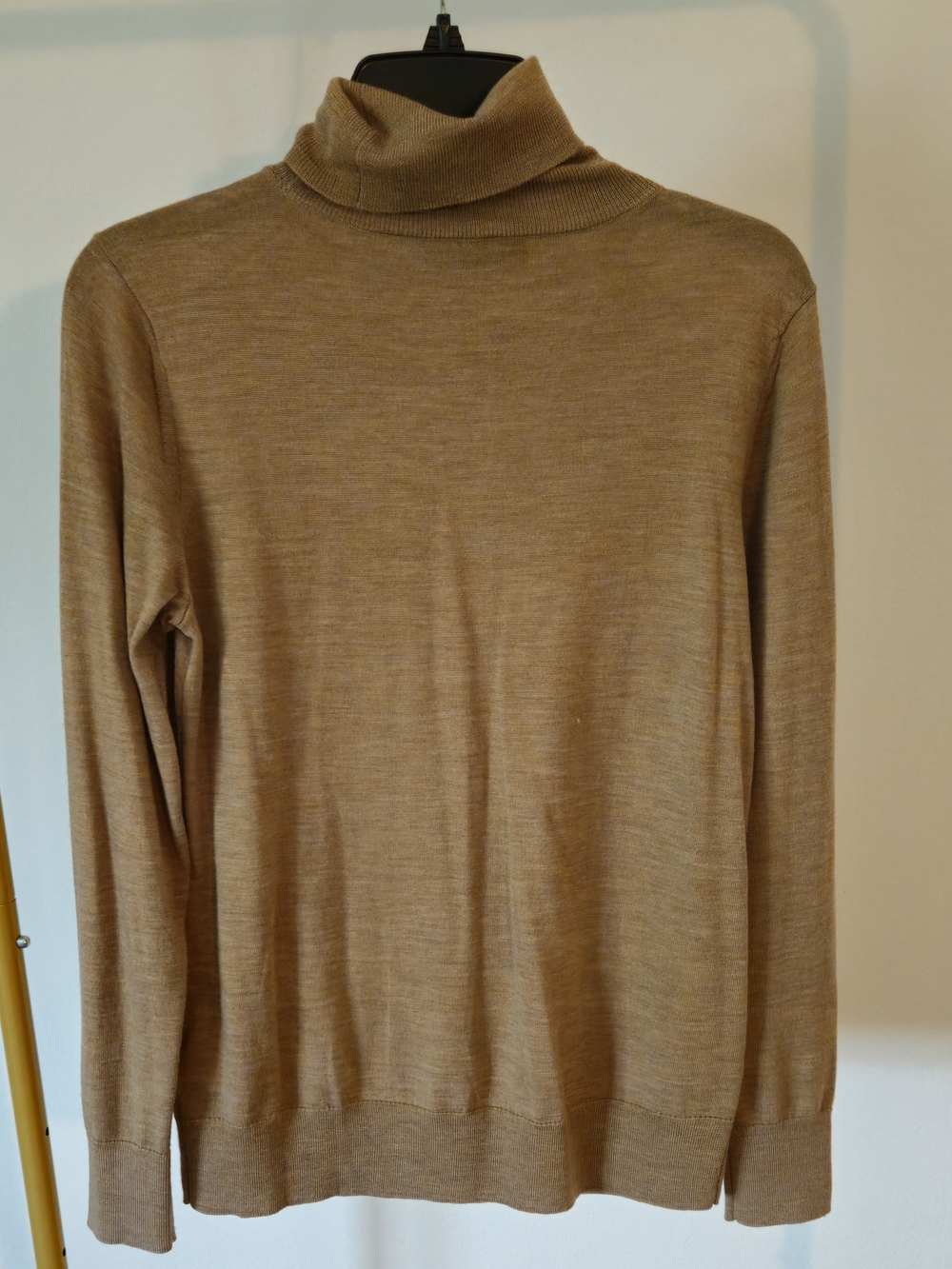 BR Women's Merino Tan Turtleneck Sweater